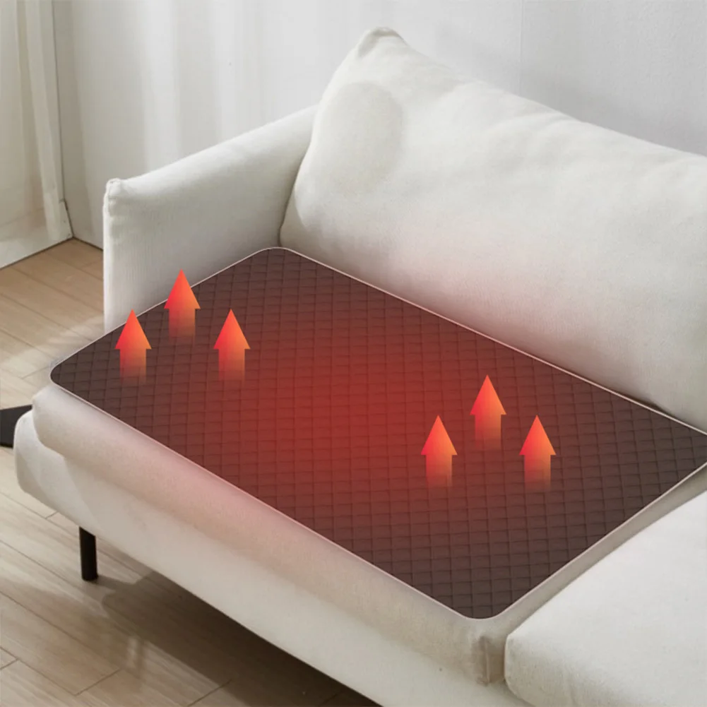 1PCS Smart Rechargeable 5V Heated Seat Pad Outdoor Heating Pad Foldable 3-Speed Adjustment Four-Zone Heated-Cushion Tool