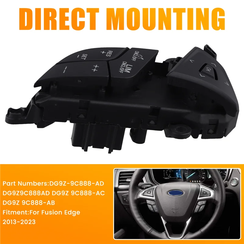 BB-عجلة القيادة التبديل مثبت السرعة التبديل DG9Z-9C888-AD DG9Z9C888AD لفورد فيوجن إيدج 2013-2023