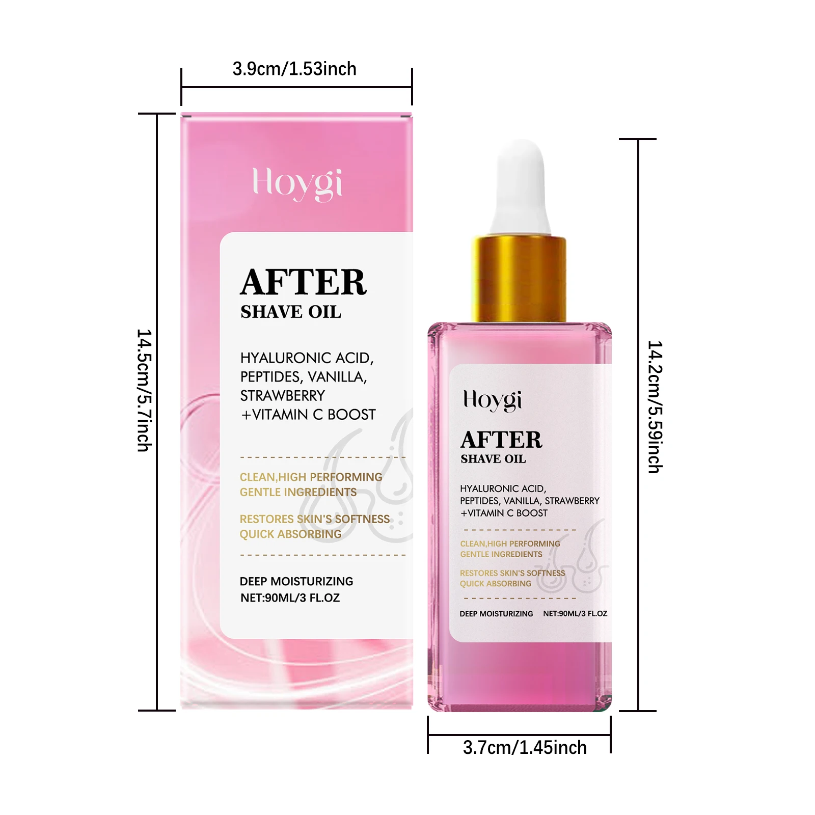 After Shave Oil Strawberry Scent Smoothing Skin Soothing Repair Moisturizing Essential Oil for Hair Removal Skin Care Non-Greasy view 6