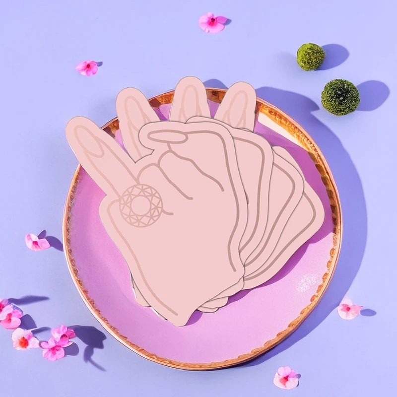 20 stks/set Vrijgezellenfeest Servetten Ring Vinger Wegwerp Papieren Handdoeken Bruiloft Bruids Douche Engagement Decoratie