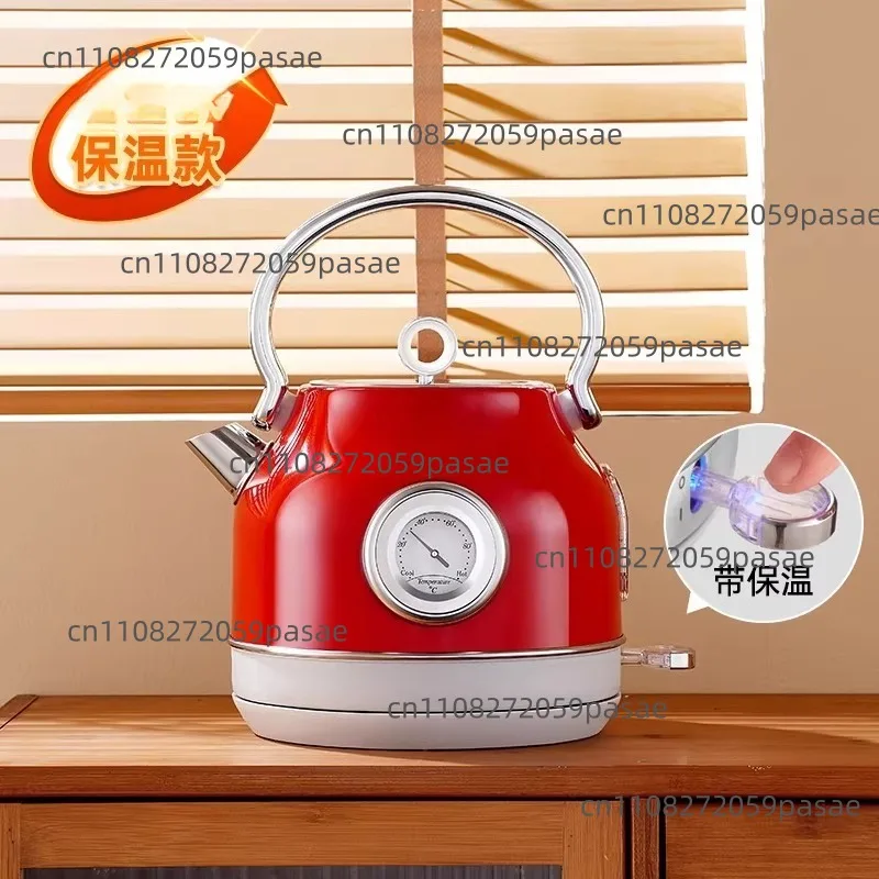 Retro Electric Kettle with Built-in Heat Retention, Automatic Constant-Temperature Kettle for Home Use