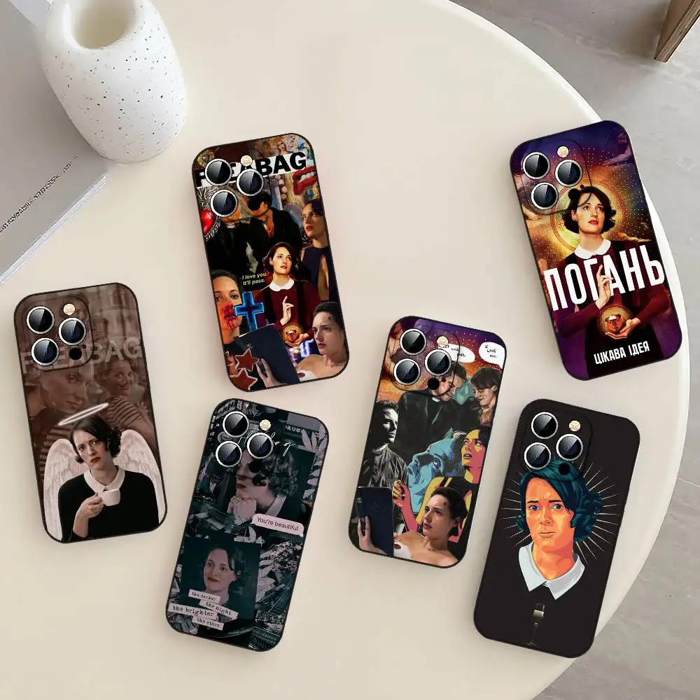 حافظة هاتف من Tv Fleabag لهاتف آيفون 17 16 15 14 13 12 11 X XR XS Plus Pro Max غطاء أسود ناعم صغير #1