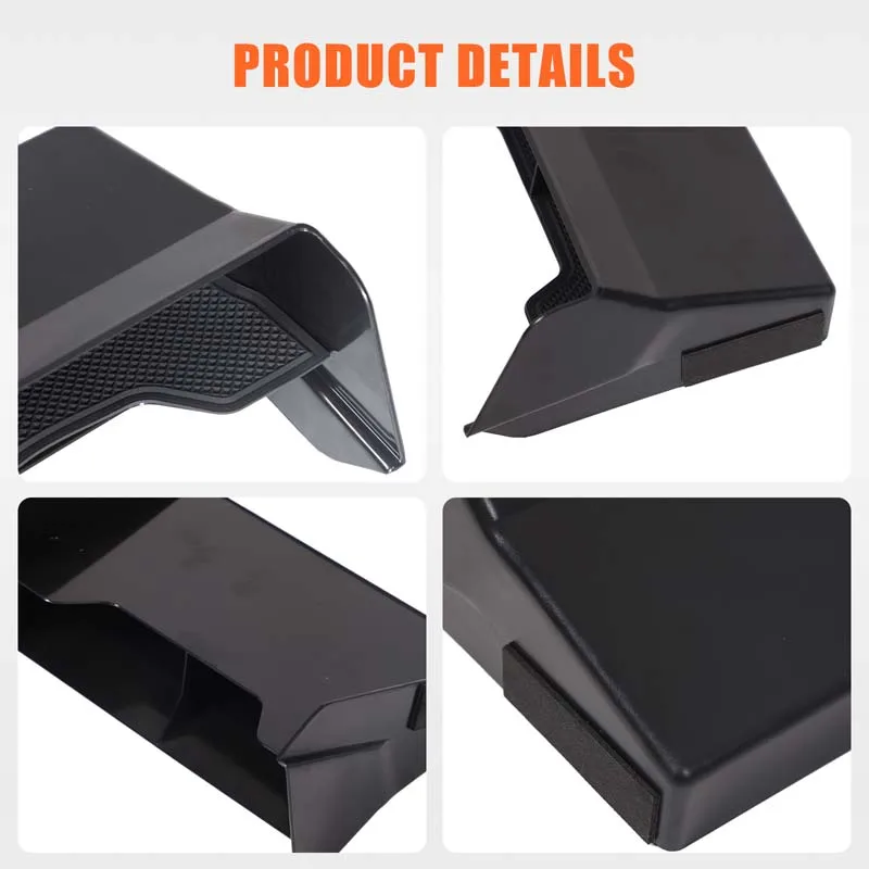 ABS Black For Mitsubishi L200 Triton 2024-2025 Car Center Console Storage Box Phone Tray Car Interior Accessories