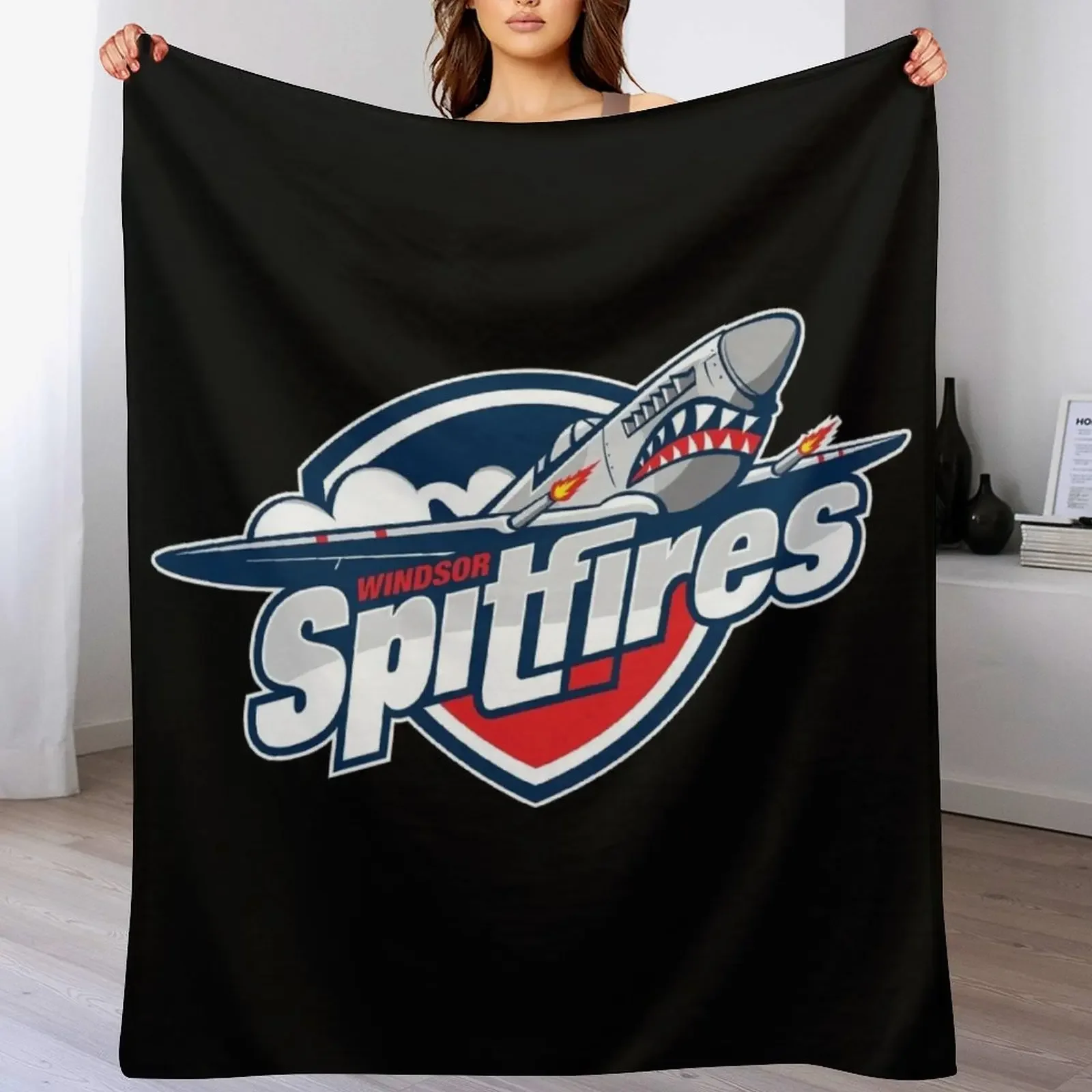 

Windsor Spitfires Throw Blanket Plush Fuzzy Cozy Blanket for Couch Sofa