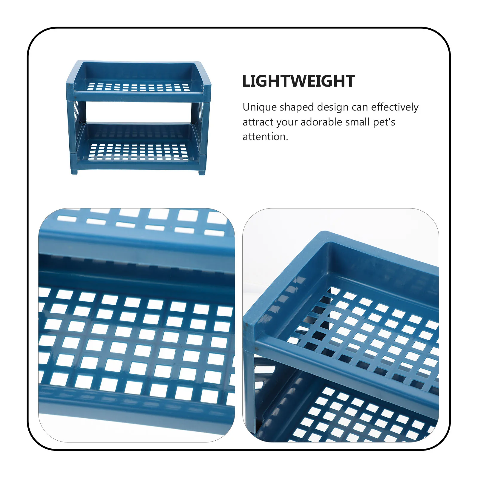 

Double layer Bed Unique Design Comfortable Sleep Plastic Small Plastic Pet Bed Animal Cage Supplies Hamster Bedding