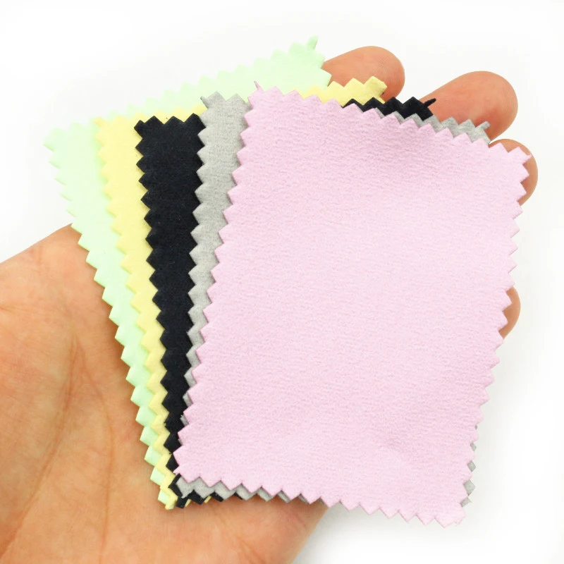 10pcs Polish Polishing Cloth Silver Color Cleaning Polishing Cloth Soft Clean Wipe Wiping Cloth For Silver Gold Jewelry Tools