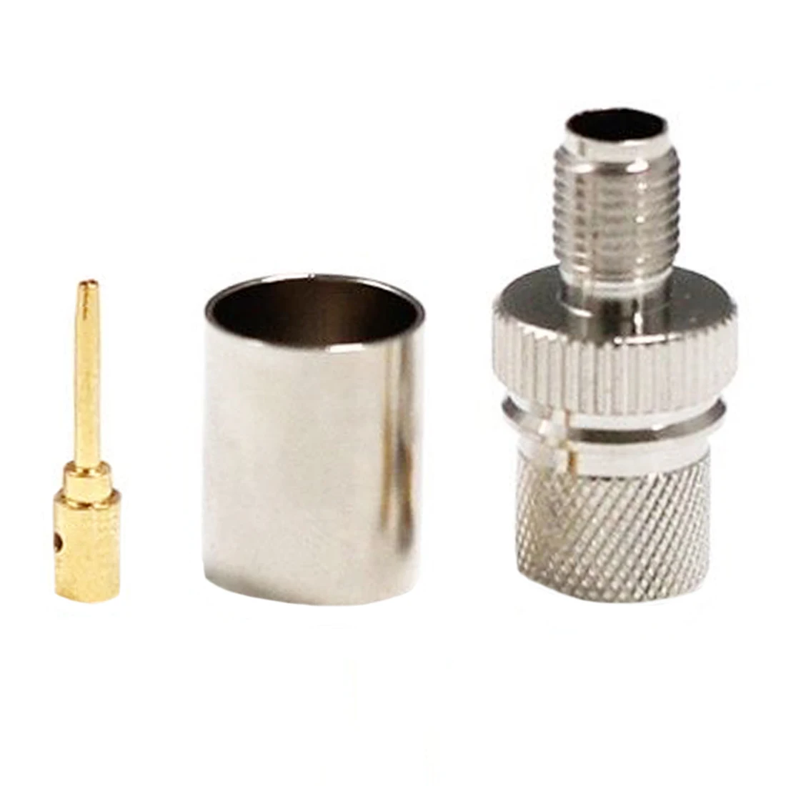 

1pc SMA Female Jack RF Coax Connector Crimp for RG8 RG213 LMR400 Cable Straight Nickelplated Wholesale Wire Terminal