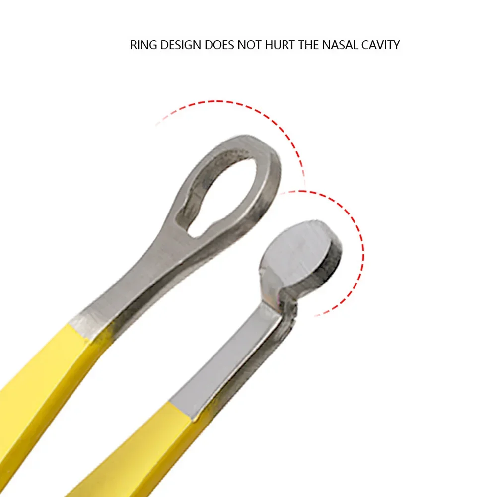 Pinzas para recortar el pelo de la nariz, de acero inoxidable, para cejas, nariz, corte de pelo, manicura, recorte Facial, tijeras de maquillaje, recortador para hombres, 1 ud.
