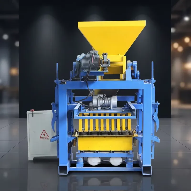 Multi-Function Semi Automatic Brick Making Machine QTJ4-35 Hollow Paving Interlock Machine