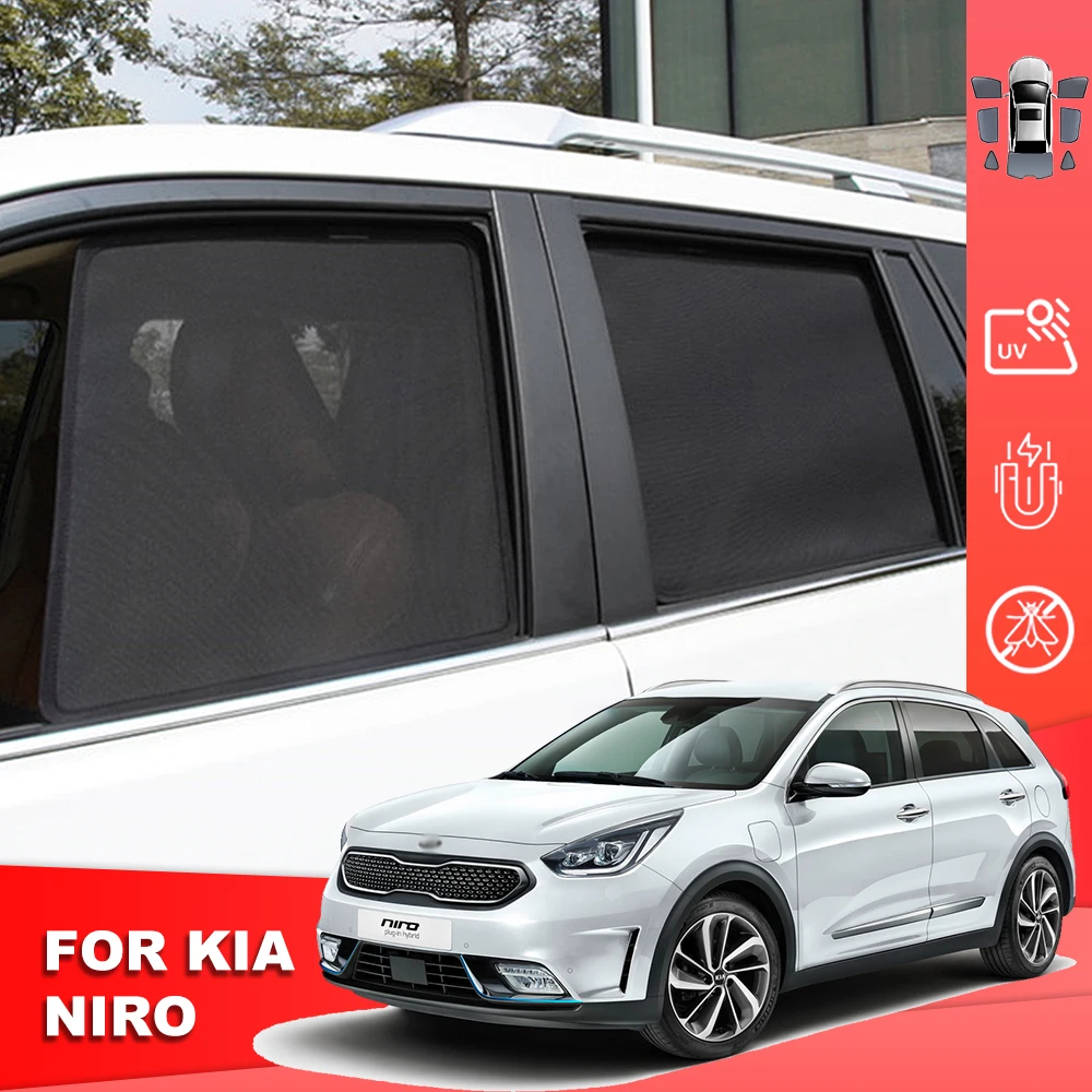 

For Kia NIRO DE 2016-2022 Magnetic Car Sunshade Shield Front Windshield Frame Curtain Rear Side Baby Window Sun Shade Visor