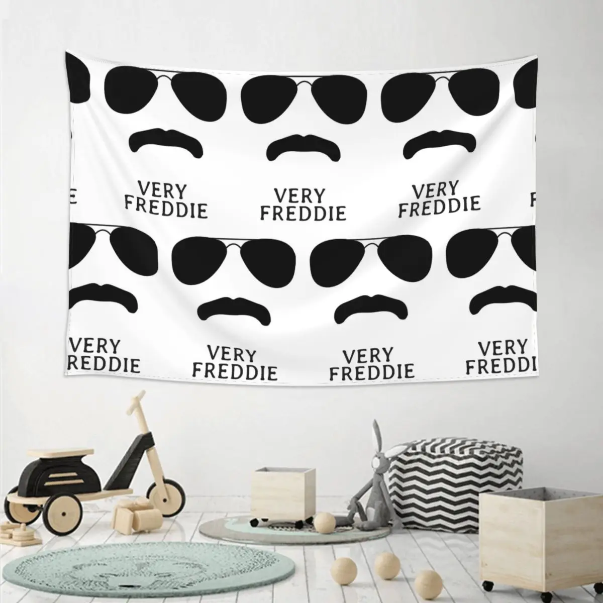 Freddie Mercury Attitude Tapestry Funny Wall Hanging Aesthetic Home Decor Tapestries for Living Room Bedroom Dorm Room