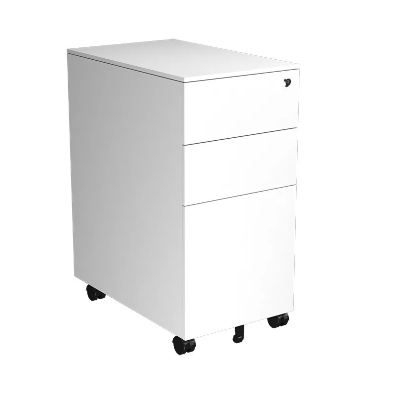 

Стальной передвижной шкаф с тремя выдвижными ящиками, офис с замком, низкий шкаф, мобильный файл, шкафчик для хранения под столом