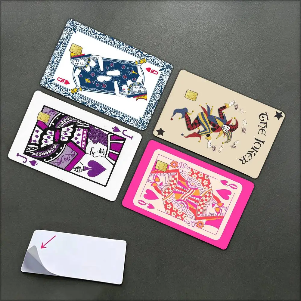 

playing cards Waterproof Film Skin Cover Credit Card Stickers Debit Front Bank Bus Pass