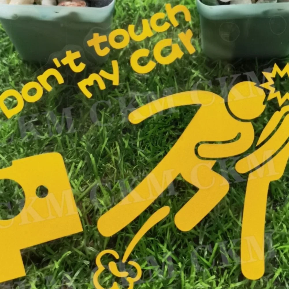 Don't Touch My Car Car Sticker Creative Funny Personalized Car Decoration Stickers Car Window Car parts Car Body Decal