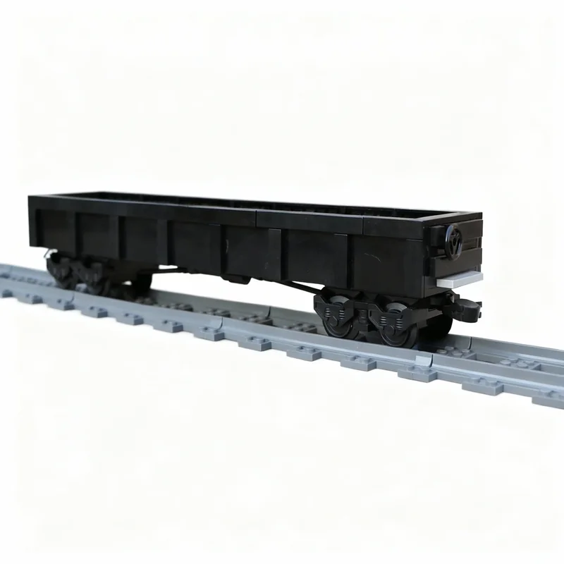 

NEW 380PCS MOC Railway Train 52FT Mill Gondola Model DIY Creative Assembly Bricks Home Decor Display Birthday Gift Collectible