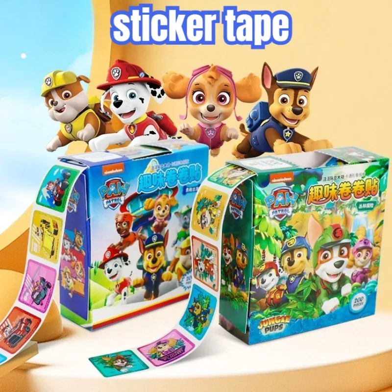 ملصقات كرتونية جديدة من باو باترول، مكافآت رائعة للأطفال للحرف اليدوية/الدفتر المدرسية، مستلزمات الفصول الدراسية للمعلم، هدية عيد الميلاد #1