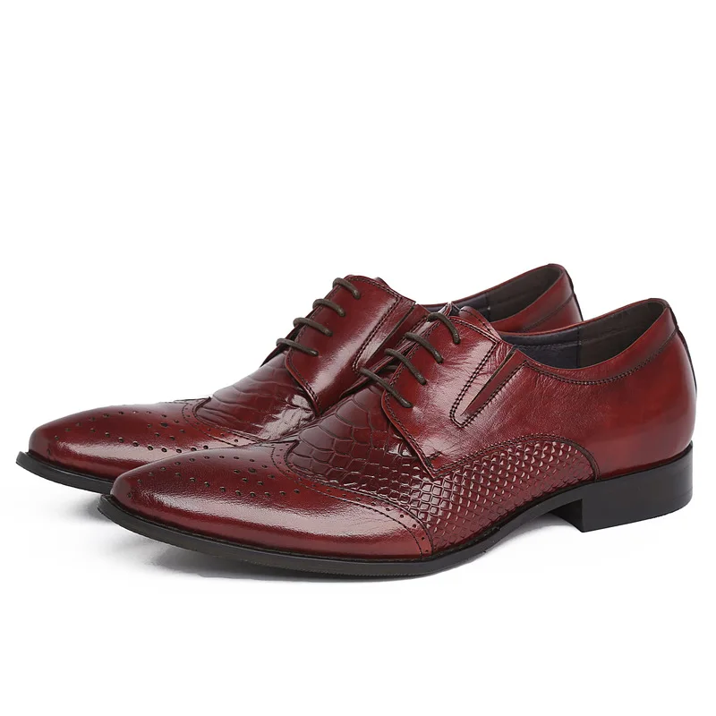 

Men Leather Shoes Formal Leather Shoes Men's Pure Single Wedding Shoes