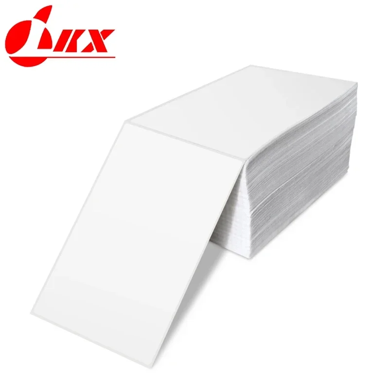 LKX 4x6 Inch Direct Thermal Labels Printer Paper Fan-Fold Labels Shipping Supplies Waterproof for 241BT 246S Nimbot D11 Printer