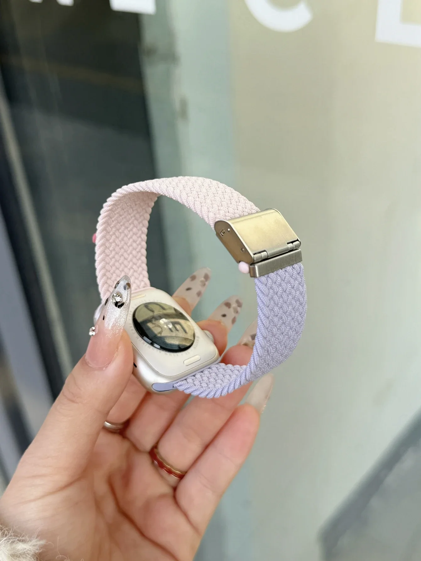 

Nice elastic nylon For Apple Watch band women Series Ultra 10/9/8/7/6/ 38mm 40mm 41mm 42mm 44mm 45mm 46mm 49mm for iwatch Strap