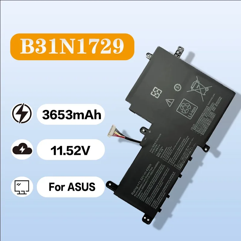 

Laptop Battery B31N1729 for ASUS VivoBook S5300F/S15/S5300U/S530U/X530F 11.52V 3653mAh Replacement Battery