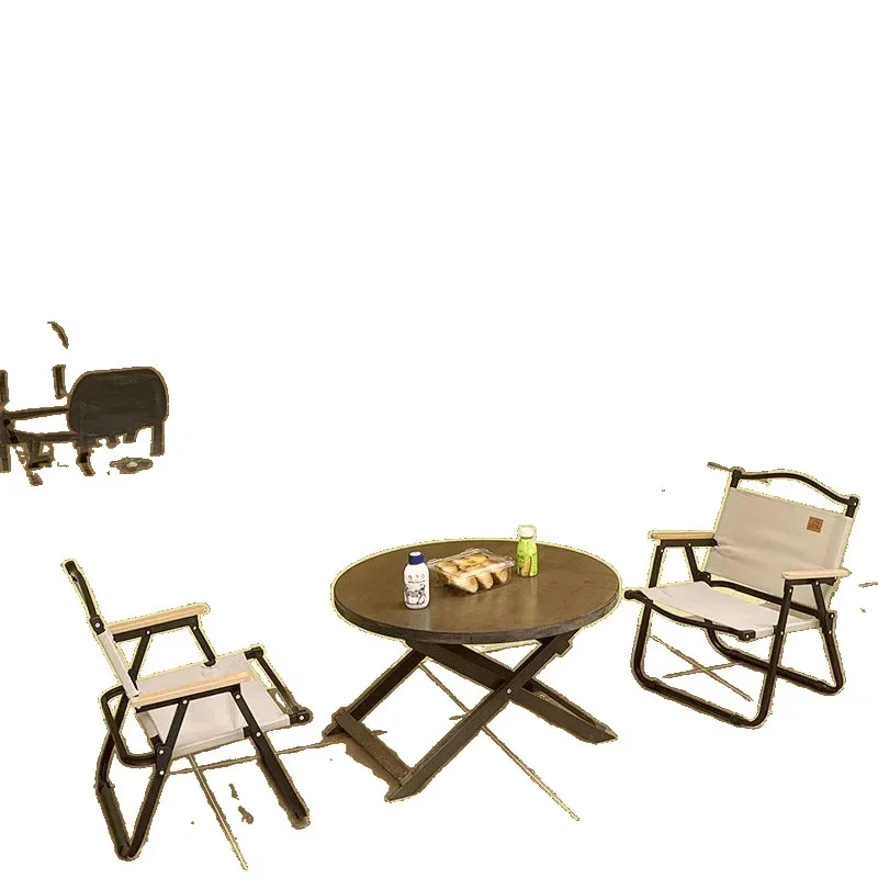 

Retro windmill carrying equipment table, stall table, household dining table