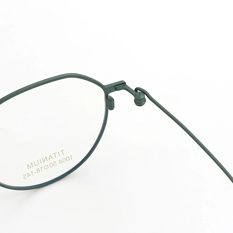 超軽量純チタンメガネフレーム手作り光学処方近視眼鏡レトロ女性男性眼鏡フレーム眼鏡