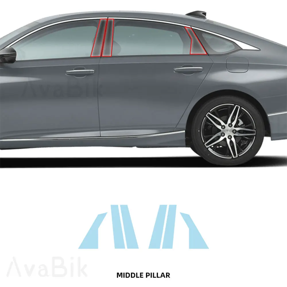

Для Honda Accord 2021-2022 ТПУ полный автомобиль изготовленная на заказ прозрачная пленка против царапин предварительно вырезанная защитная пленка автомобильная юбка крышка пленка 7,5 MIL