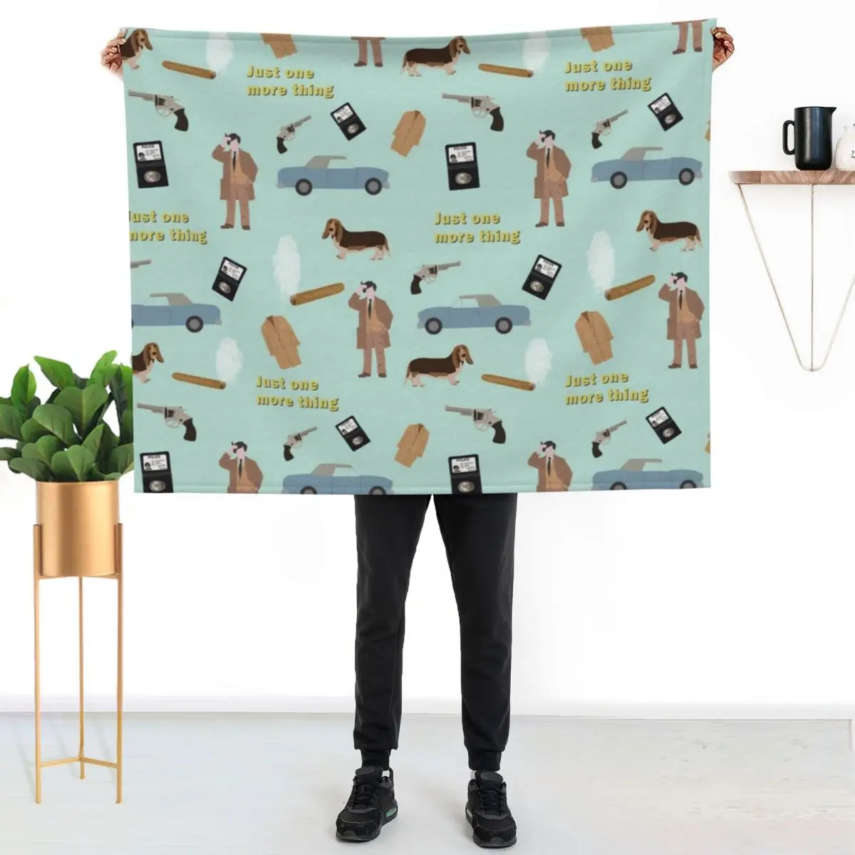 Columbo inspired collage Throw Blanket Tourist Decorative Sofas Flannel Fabric Winter beds Beautifuls Stuffeds Blankets