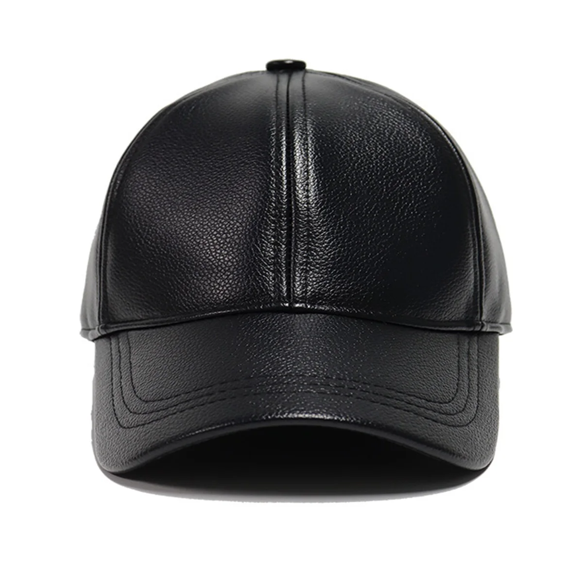 Solid color light plate baseball cap outdoor men's middle-aged and elderly peaked cap
