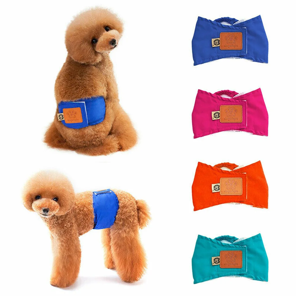 Reusable Sanitary Nappy Briefs For Male Dog Physiological Underwear Dog Panties Pet Short Belly Wrap Band