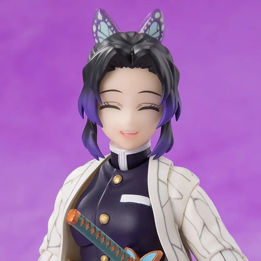 BANDAI S.H.Figuarts Demon Slayer Action Figure Set - Agatsuma Zenitsu & Kochou Shinobu Anime PVC Model Collection for Fans