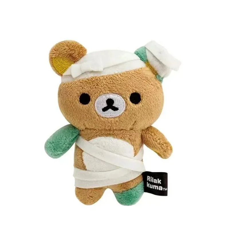 Kawaii Cartoon Rilakkuma Korilakkuma Schlüsselanhänger Niedliches Halloween Vampir Zubehör Plüschtier Rucksack Anhänger Freunde Weihnachtsgeschenk