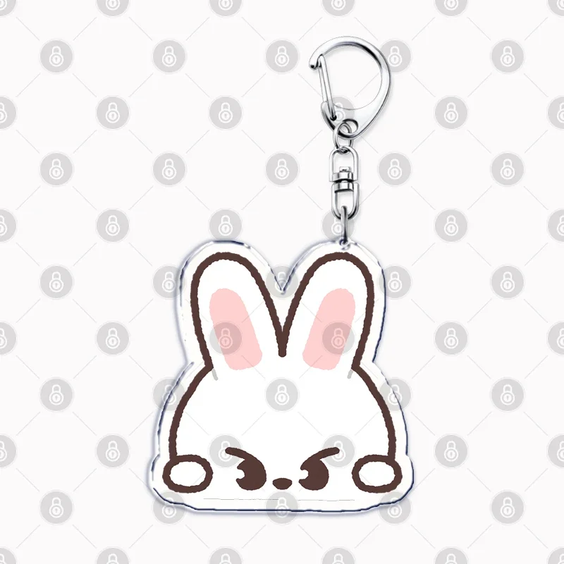 Kpop Cartoon Animals Keychains Keyring for Accessories Bag Pendant Key Jewelry Fans Gifts