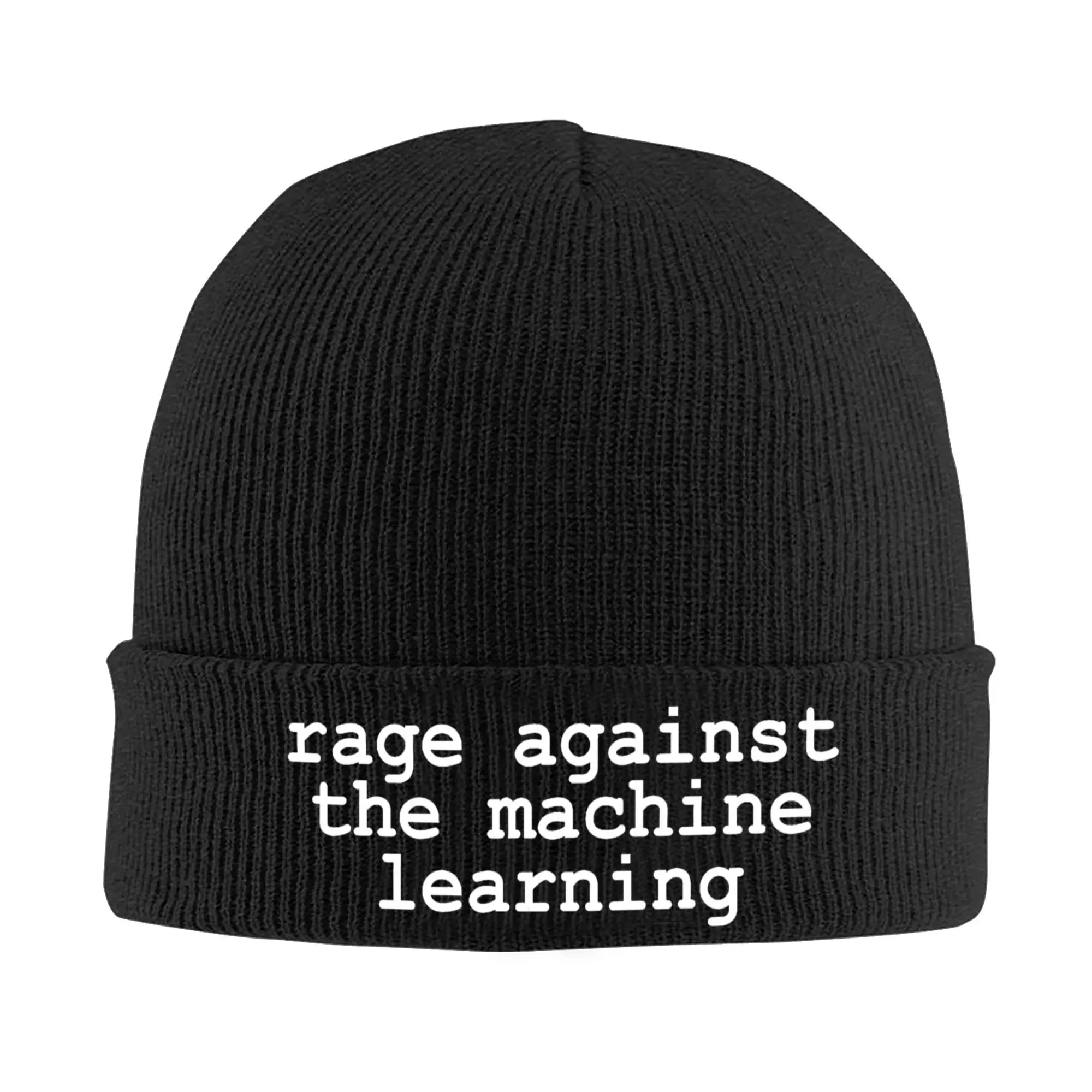 Rage Against The Machine Learning Knitted Hat Beanies Winter Hat Warm Acrylic  New  Cap Men Women Gift