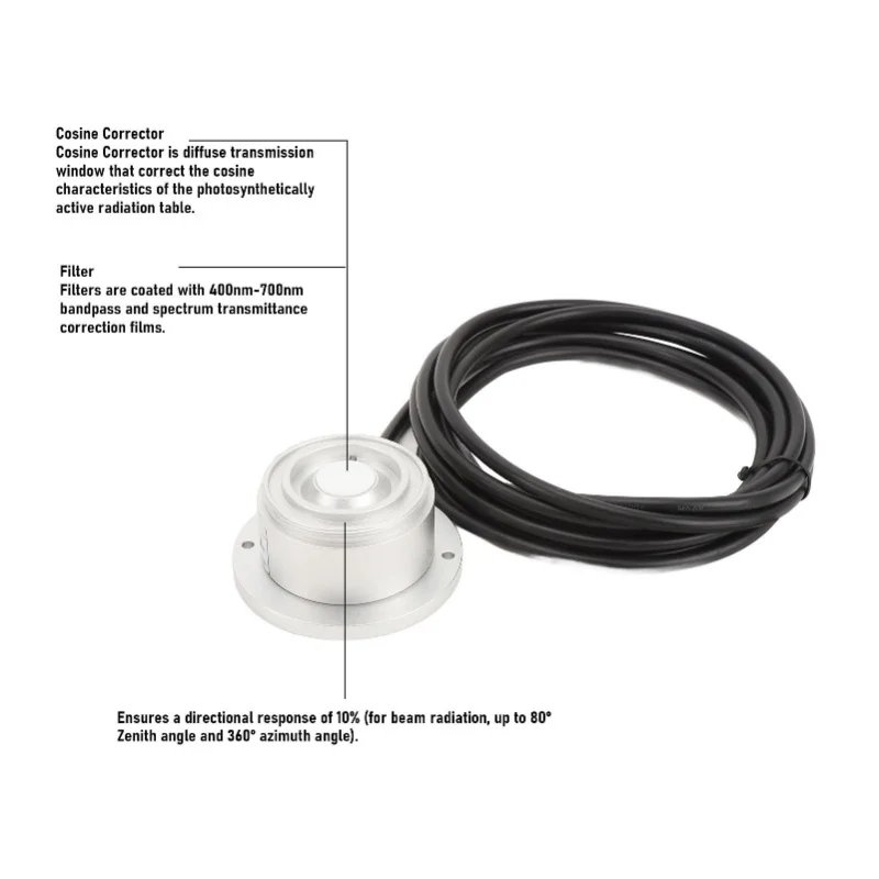 Photosynthetically Active Radiation Sensor High Accuracy Plant Photosynthetic Transmitter DC5V YGC-GHFS-5V-V2 0-2.5V