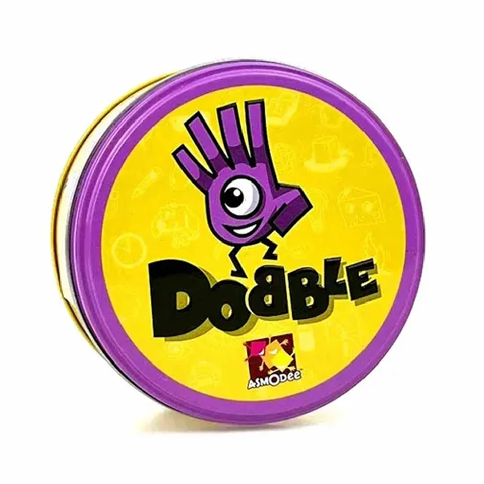 49Styles Double juego Card Dobble Card Game Table Board Game for Dobbles Kids HP Metal Box Card Matching Toys for Childrens