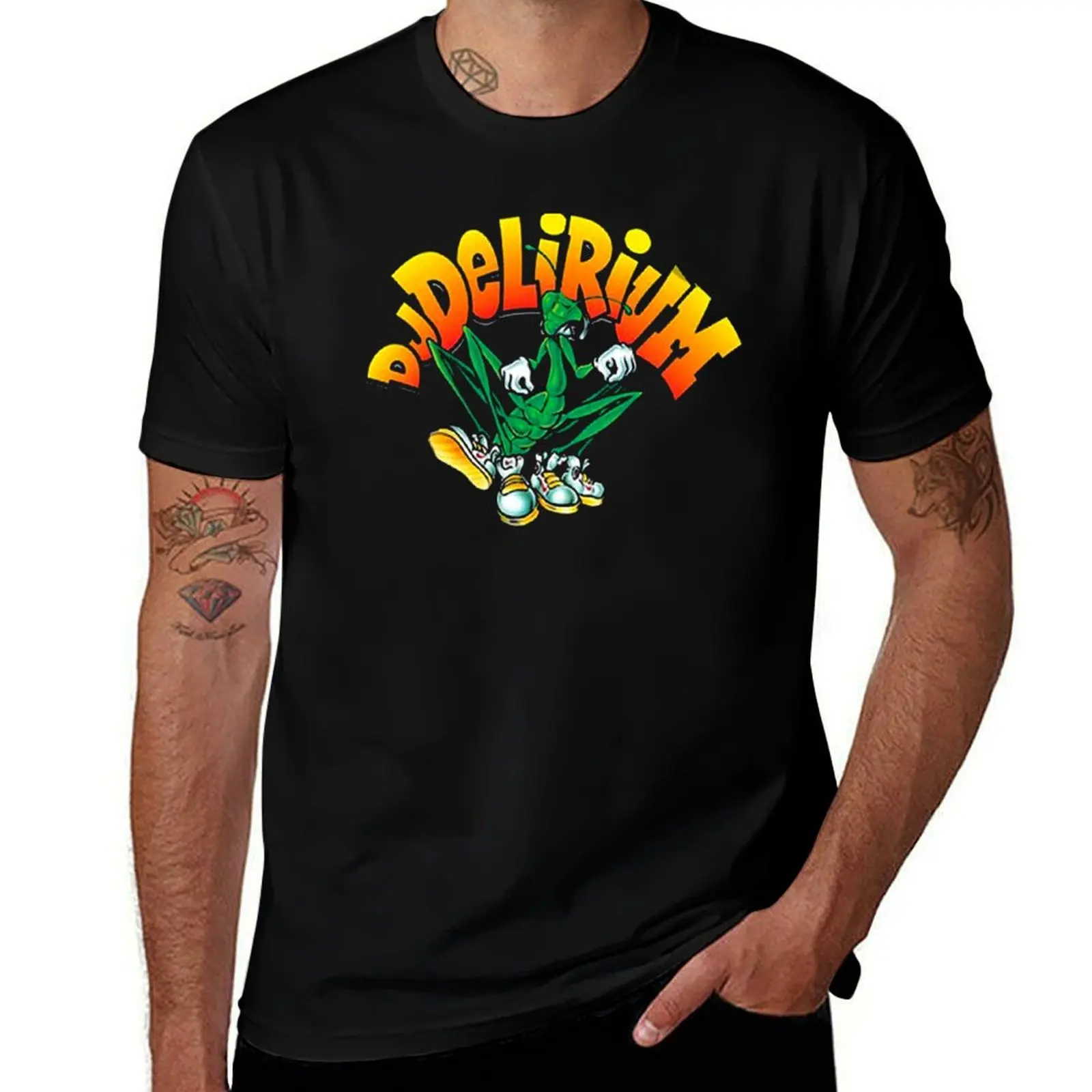 

DJ Delirium T-Shirt vintage graphic tee summer tops plain oversized t shirt men