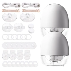 Wearable Breast Pump Low Noise Hands Free Electric Breast Pump with Screen for Breastfeeding with 150ml Milk Collector BPA-free