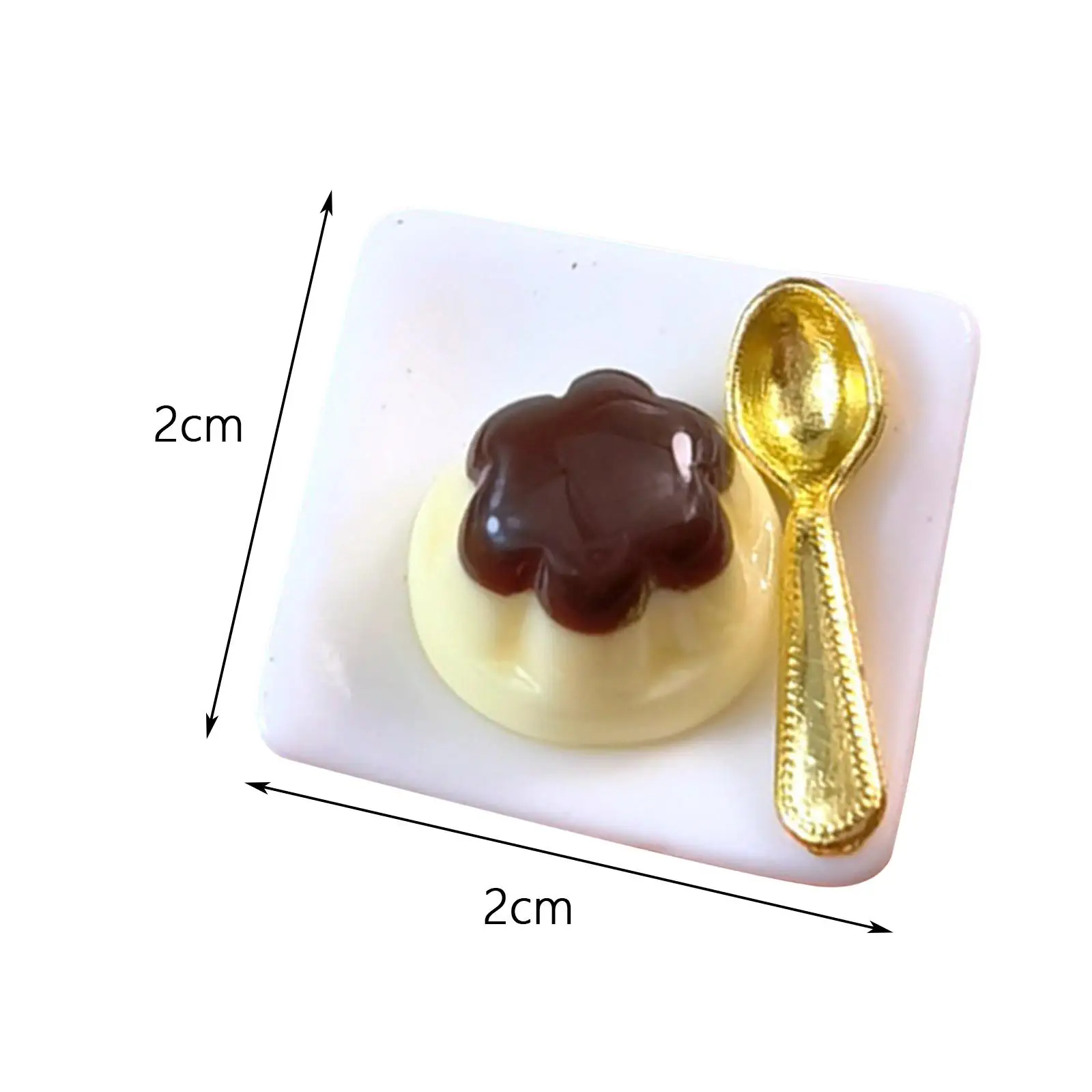 2-4Pack Puppenhaus Miniatur Dessert DIY Szene Modell für Zimmer