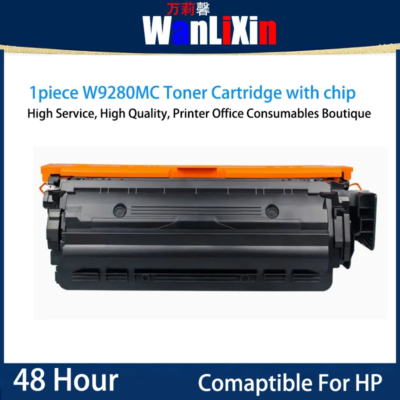 

1 шт. картридж с тонером W9280MC, совместимый с HP Color LaserJet Enterprise X65455dn/X65465dn, с чипом