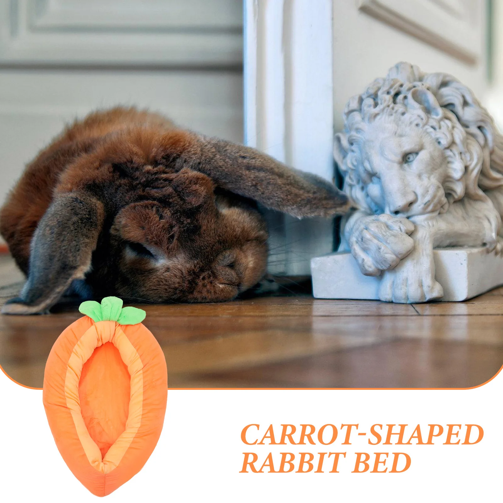 

Carrot Shape Bunny Rabbit Bed Soft Warm Indoor Pet Nest Small Dog Cat Guinea Pig Chinchilla Sleeping Bed Comfortable Animal