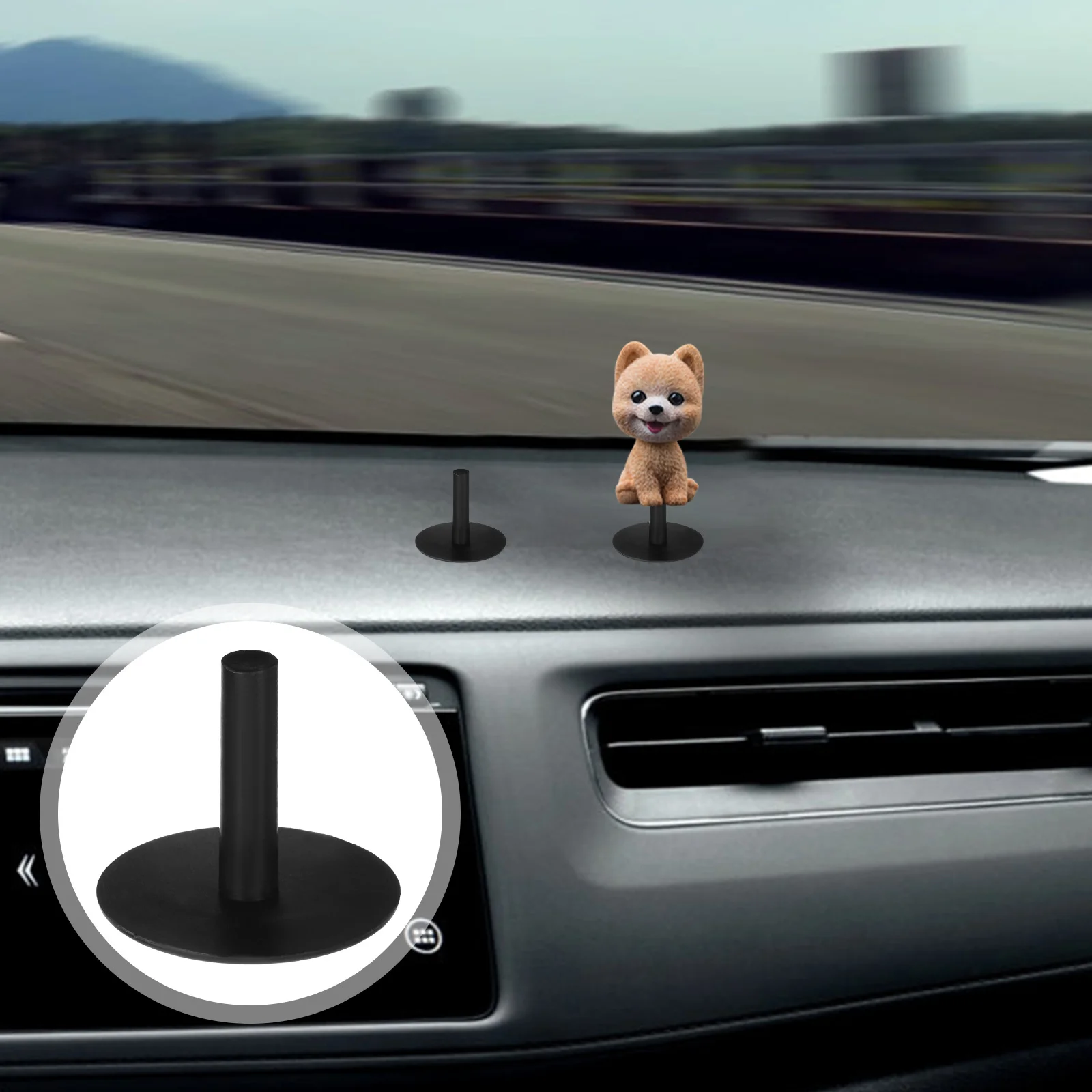 

20Pcs Rubber Duck Display Rack Plastic Holder Car Dash Mount Storage Stand Multifunctional Car Decor Display Holder