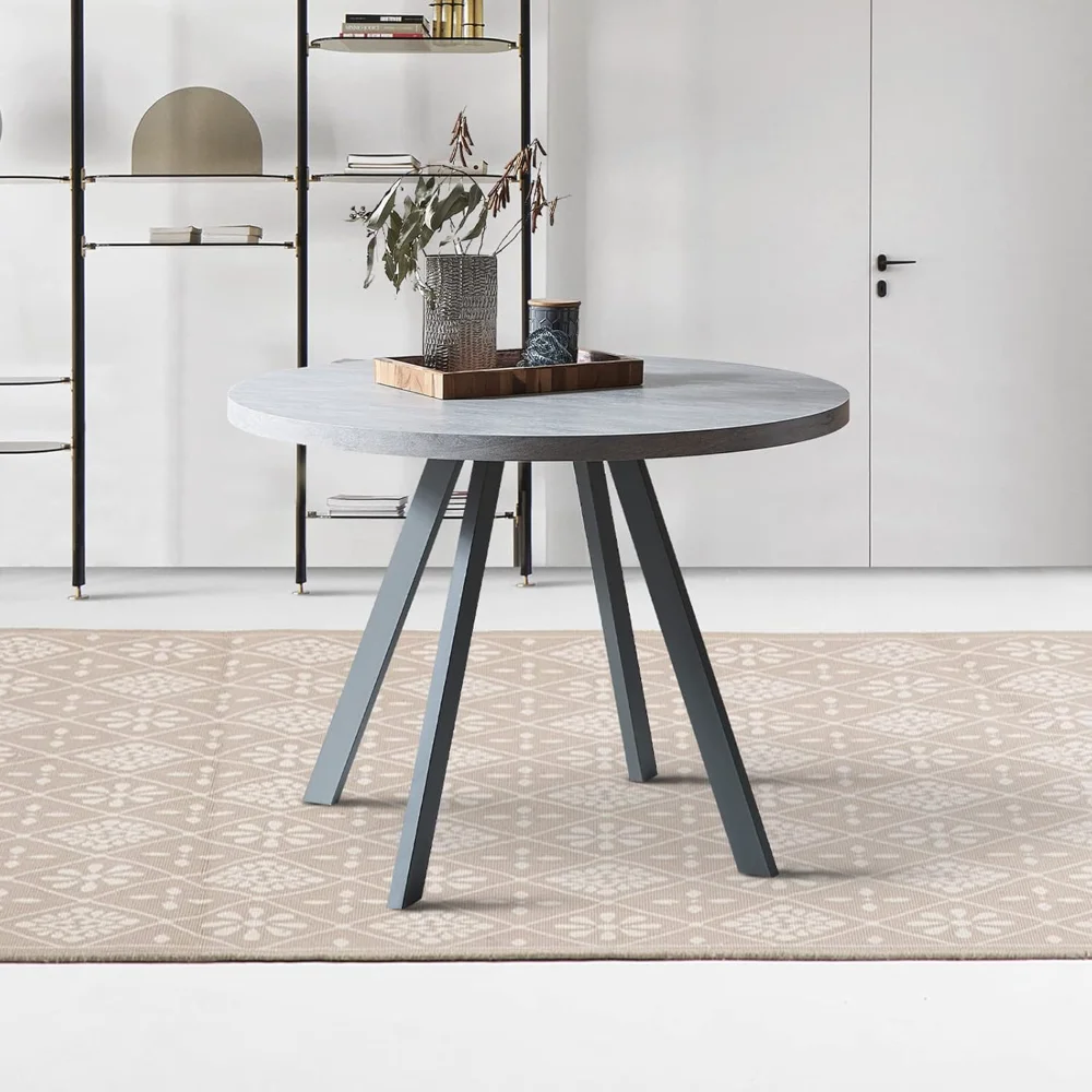 

Маленький круглый обеденный стол 34,6 дюйма, повседневный журнальный столик, экономия места (стол)