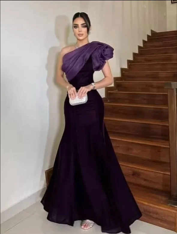 

Customized Elegant Evening Dresses One-Shoulder Prom Gowns Vestido Vintage Backless Simply robe de soiree 2025 luxury