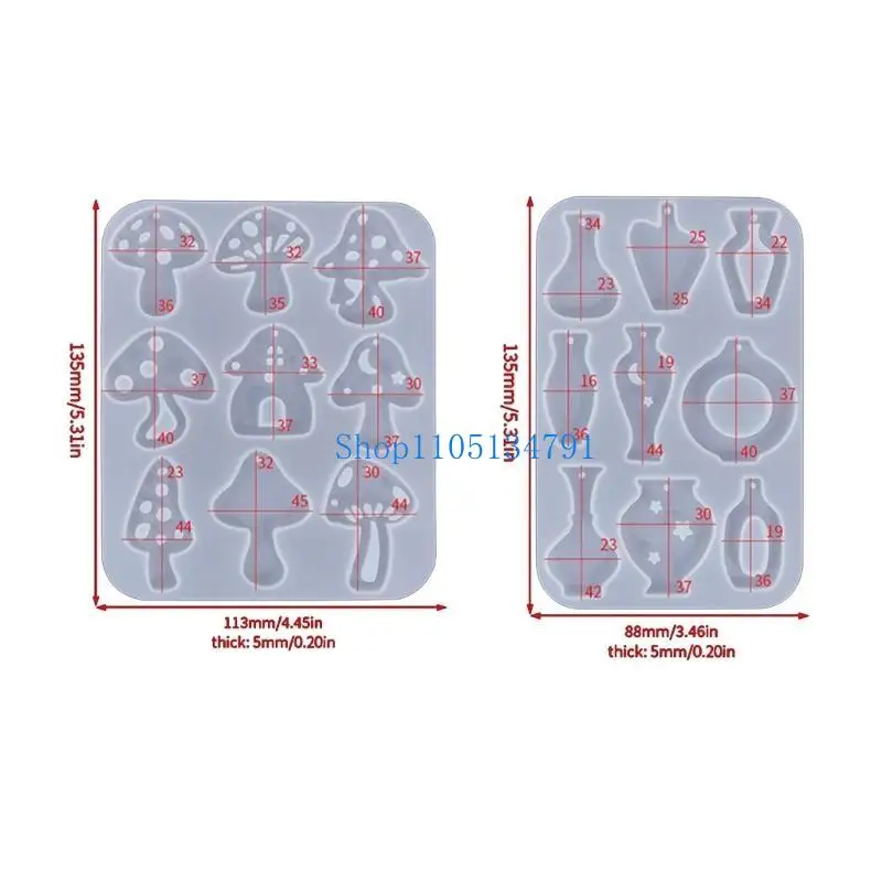 

98km Geometric Earring Mold Necklace Pendant Crystal Drop Epoxy Resin Molds Vase Cloud Jewelry Making DIY Craft