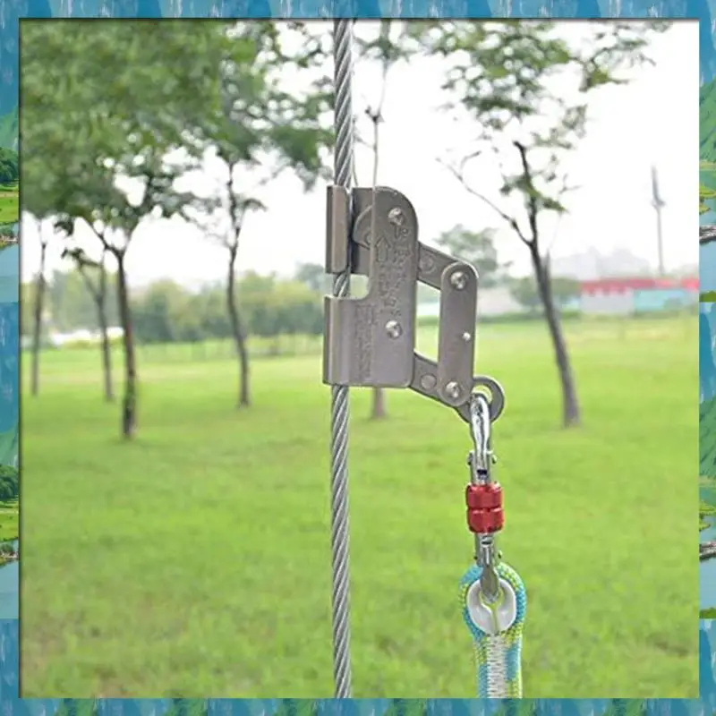 The New 1 Piece Descender Clamp Climbing Anti-Fall Protection Rope Grabber Used For Swinging Climbing Trees