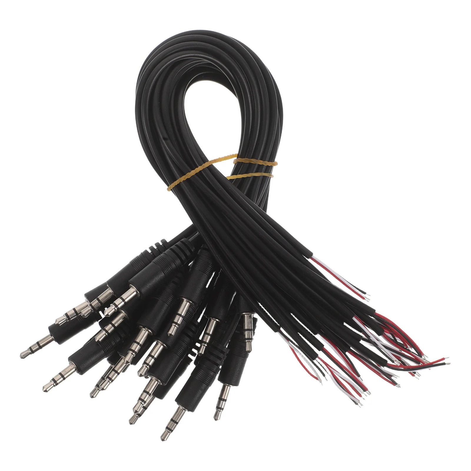 

20pcs 3.5Mm Audio Male Plug To Bare Wire Open End Cable For Headphone Speaker Repair Replacement Diy Aux Connector Jack Pigtail