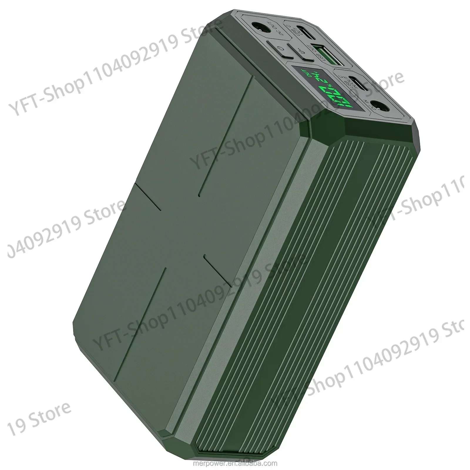 100W, carga inalámbrica, alta capacidad, carga rápida Banco de energía de Metal con salida tipo c, 30000mah,