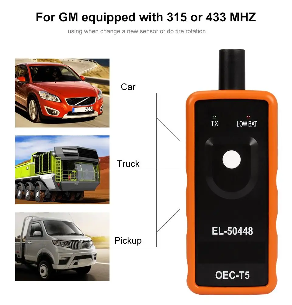 Suitable For Car/Opel Tire Pressure Monitoring System Reset Tool EL50448 OEC-T5 Car Tire Pressure Monitoring Sensor