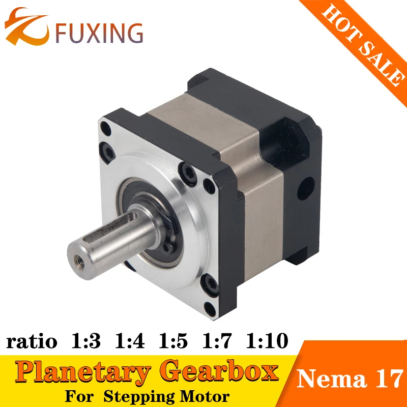 Precisão Força Gearbox Planetária Nema 17 Stepper Stepping Relação 70 50 40 35 28 25 16 10 4:1 Caixa Redutor Alta